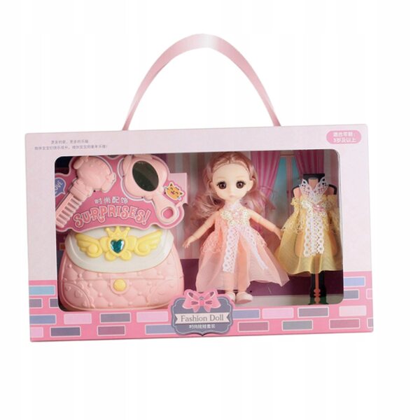 16 cm große BJD-Prinzessin-Puppe mit Zubehör und elegantem Kleid für Rollenspiele
