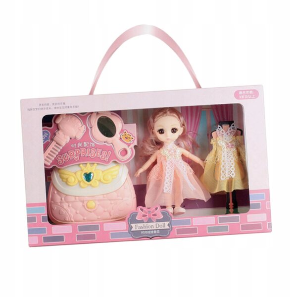 16 cm große BJD-Prinzessin-Puppe mit Zubehör und elegantem Kleid für Rollenspiele