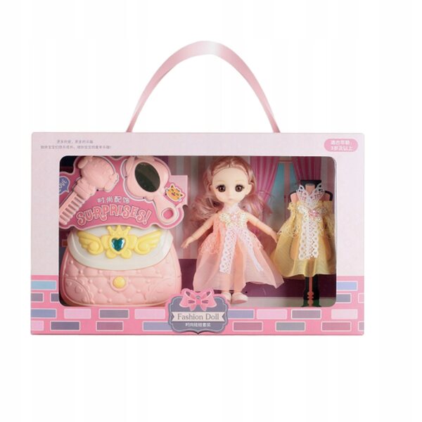 16 cm große BJD-Prinzessin-Puppe mit Zubehör und elegantem Kleid für Rollenspiele