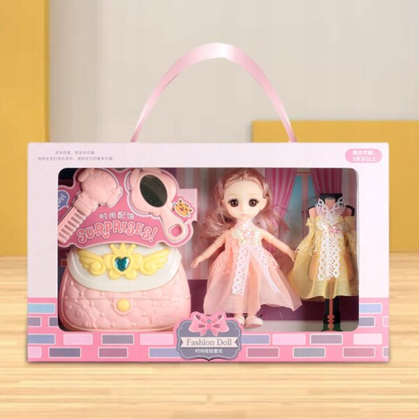 16 cm große BJD-Prinzessin-Puppe mit Zubehör und elegantem Kleid für Rollenspiele