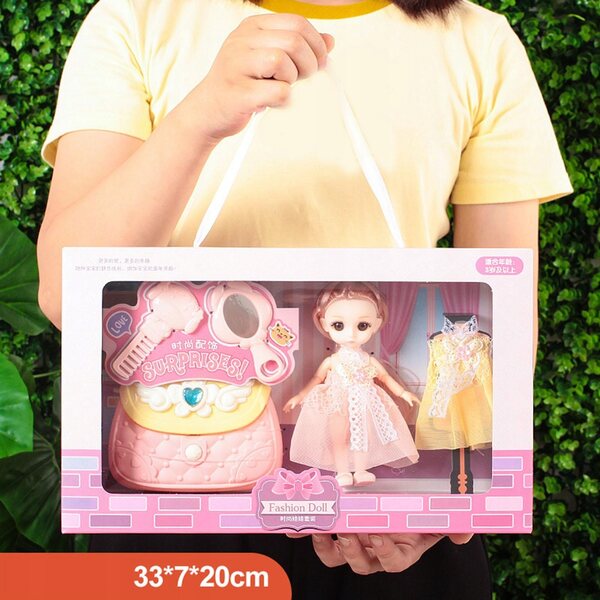16 cm große BJD-Prinzessin-Puppe mit Zubehör und elegantem Kleid für Rollenspiele