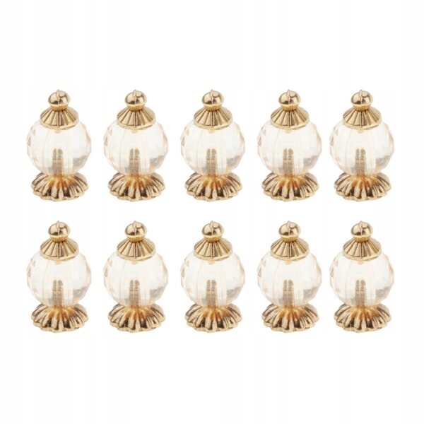 Miniatur goldene Parfümflaschen 1:12 für Puppenhaus-Set 10 Stück