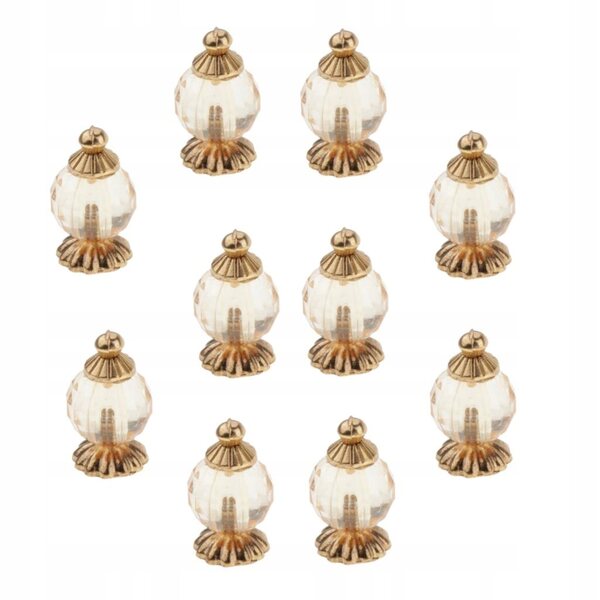 Miniatuur gouden parfumflesjes 1:12 voor poppenhuisset 10 stuks
