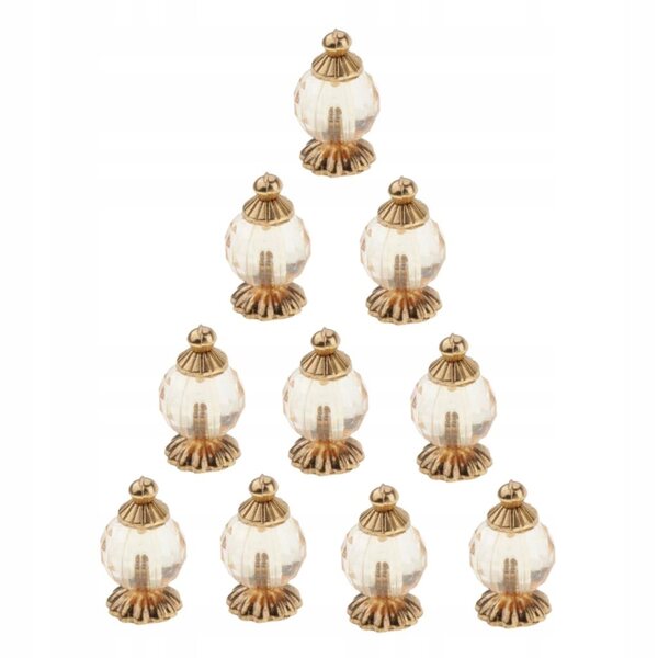Miniatuur gouden parfumflesjes 1:12 voor poppenhuisset 10 stuks