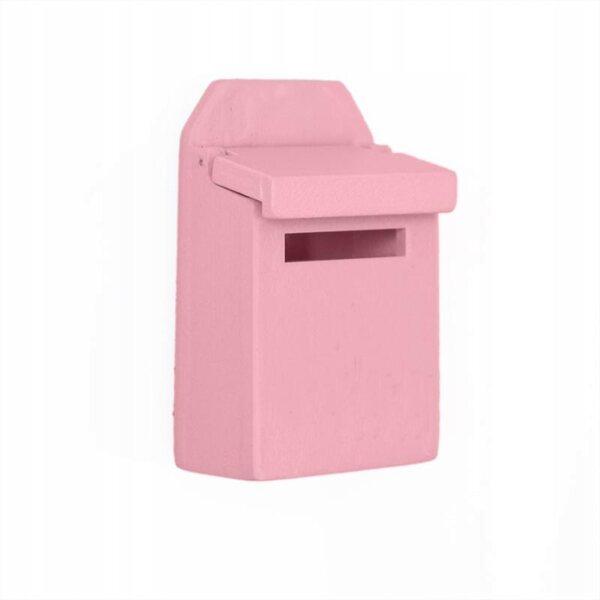 Cassetta postale in legno in miniatura viola per casa delle bambole 1:12