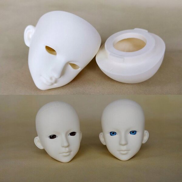 1/3 BJD Puppenkopf mit braunen Augen für 60cm Puppen