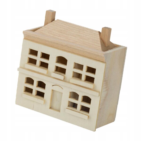1:12 Puppenhausminiatur aus Massivholz für Sammler und Kinder