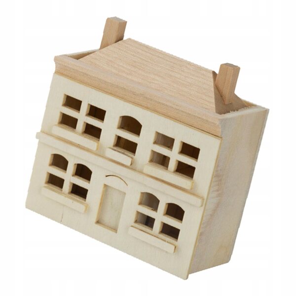 1:12 Puppenhausminiatur aus Massivholz für Sammler und Kinder