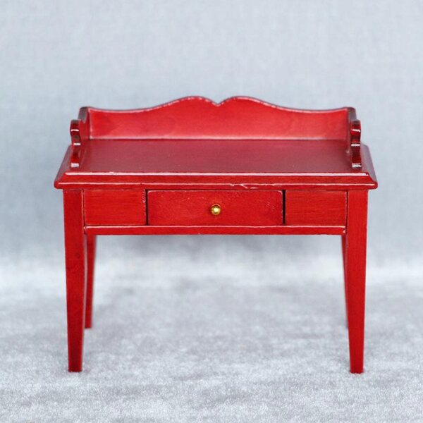 1/12 Dollhouse Vintage Retro Handmade Drewniane Biurko