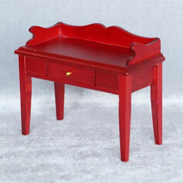 1/12 Dollhouse Vintage Retro Handmade Drewniane Biurko