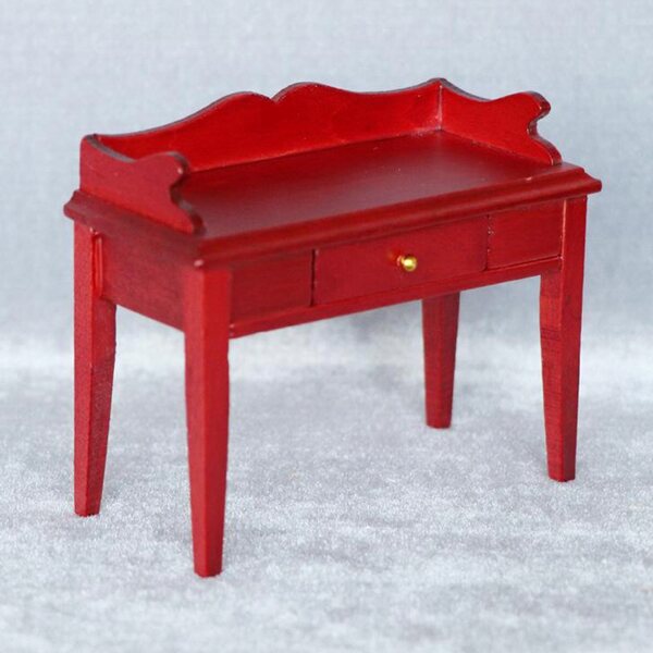 1/12 Dollhouse Vintage Retro Handmade Drewniane Biurko