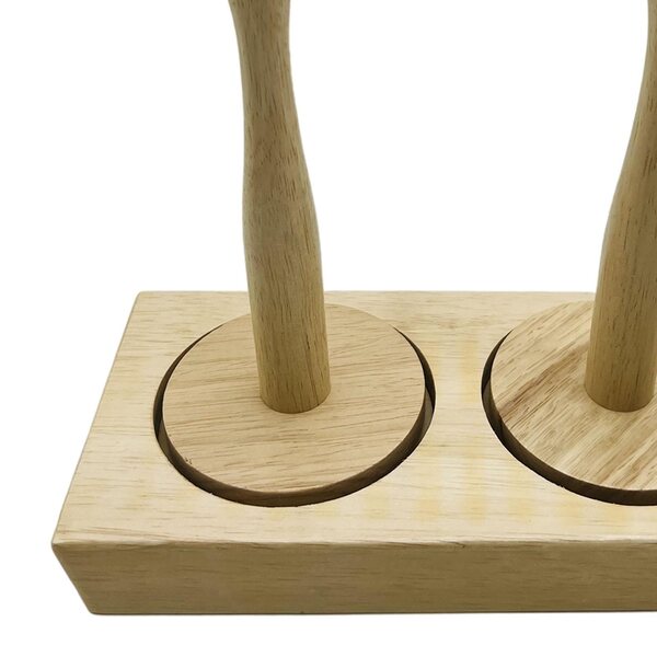 Natürlicher Holzvogel für Garn und Wolle zum Stricken und Häkeln
