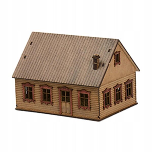 DIY 1:72 Holzhaus-Modellbausatz für eine Vintage-Landschaft im europäischen Stil