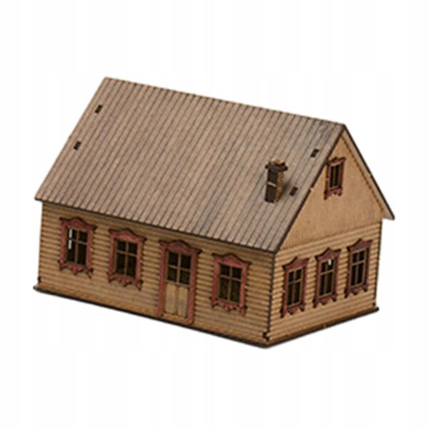 DIY 1:72 Holzhaus-Modellbausatz für eine Vintage-Landschaft im europäischen Stil