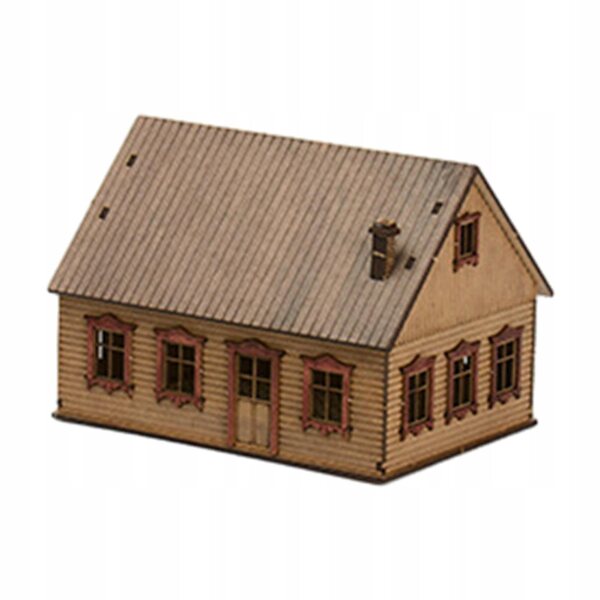 DIY 1:72 Holzhaus-Modellbausatz für eine Vintage-Landschaft im europäischen Stil