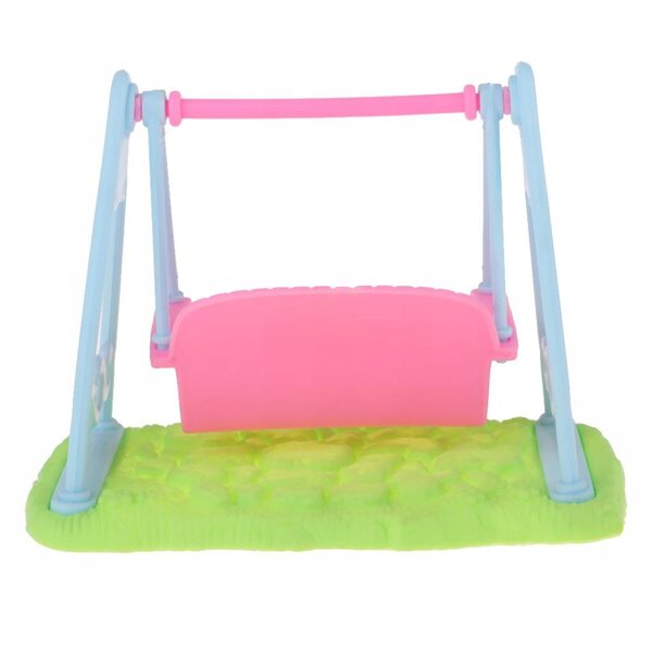 Chaise de jardin modèle 1/12 en plastique pour scénarios de jeu en maison de poupée