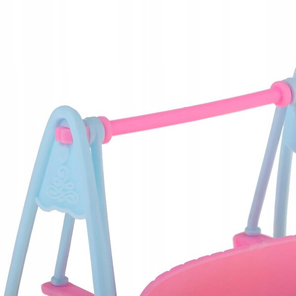 Chaise de jardin modèle 1/12 en plastique pour scénarios de jeu en maison de poupée
