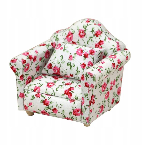 1:12 Holzsofa für KingLine Puppenhaus, Retro-Modell