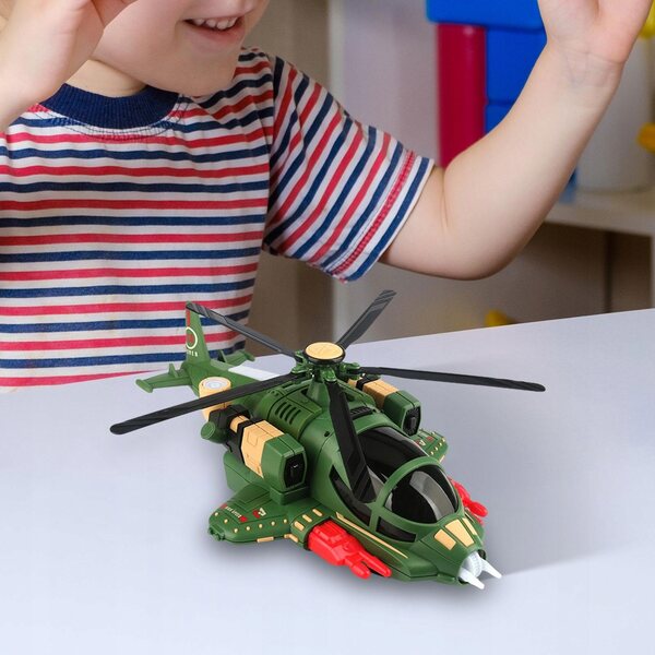 Beleuchtetes und musikalisches Hubschrauberspielzeug für Kinder mit Hindernissensor