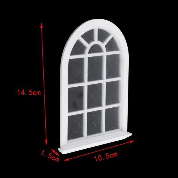 Finestra in Legno per Casa delle Bambole Scala 1:12 - Decorazione Dettagliata