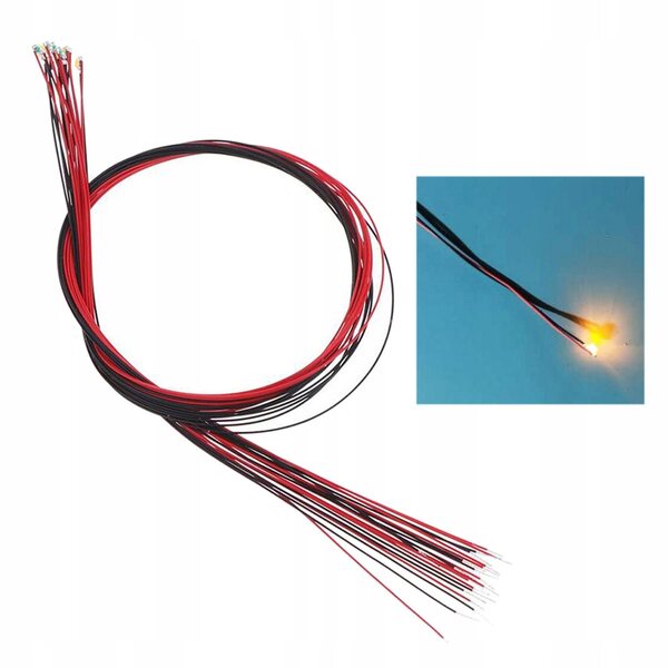 10 LED-Gartenlampen in Form von Eisenbahnlaternen mit 3V gelbem Licht