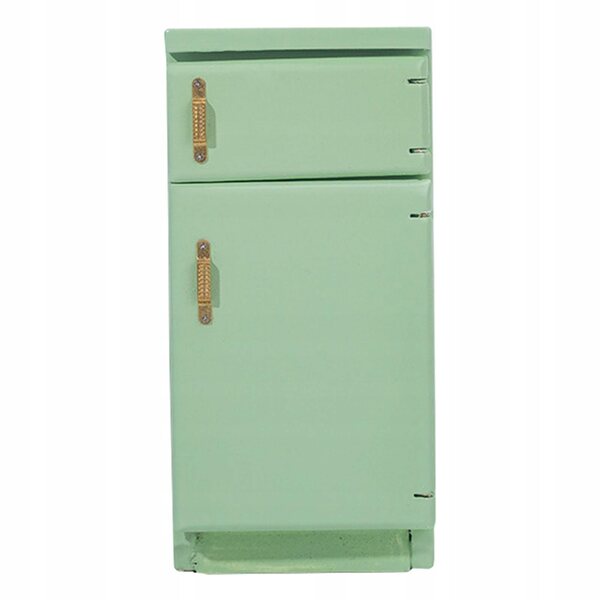 Lodella per Casa delle Bambole in Legno di Betulla Moderna Scala 1:12 Verde Chiaro