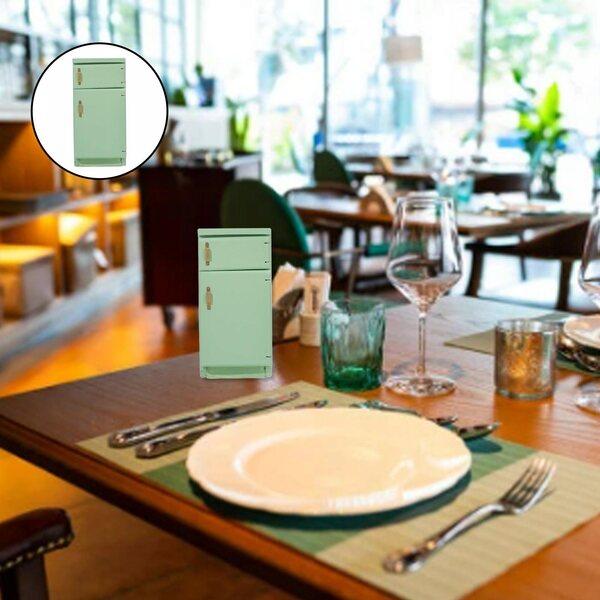 Lodella per Casa delle Bambole in Legno di Betulla Moderna Scala 1:12 Verde Chiaro