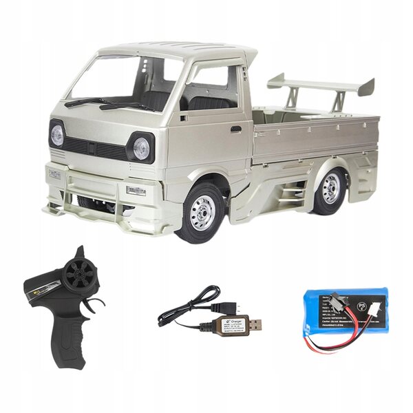 1/10 D12S Silber RC Truck für WPL mit 260 Motor und Batterie im Lieferumfang enthalten