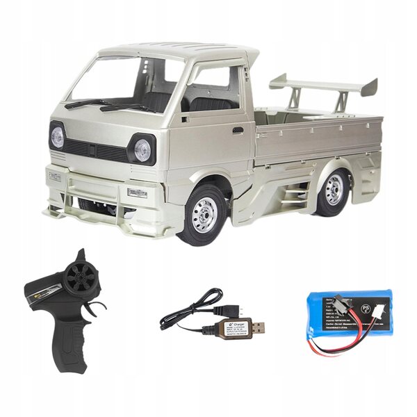 1/10 D12S Silber RC Truck für WPL mit 260 Motor und Batterie im Lieferumfang enthalten