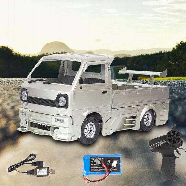 1/10 D12S Silber RC Truck für WPL mit 260 Motor und Batterie im Lieferumfang enthalten