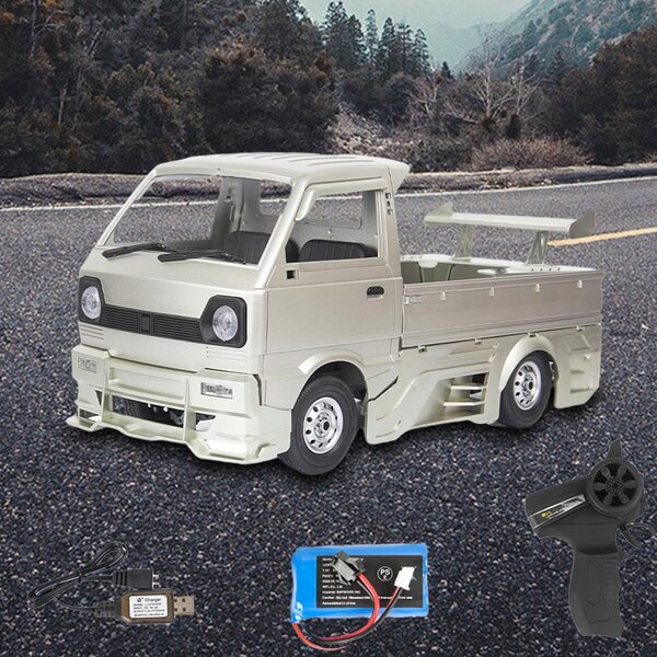 1/10 D12S Silber RC Truck für WPL mit 260 Motor und Batterie im Lieferumfang enthalten