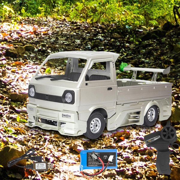1/10 D12S Silber RC Truck für WPL mit 260 Motor und Batterie im Lieferumfang enthalten