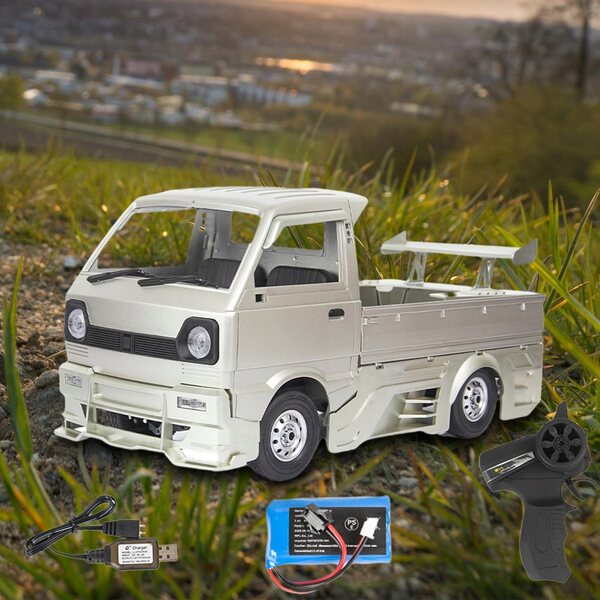 1/10 D12S Silber RC Truck für WPL mit 260 Motor und Batterie im Lieferumfang enthalten