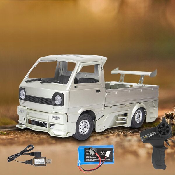 1/10 D12S Silber RC Truck für WPL mit 260 Motor und Batterie im Lieferumfang enthalten
