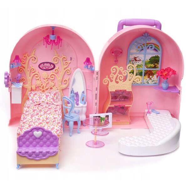 Cottage in valigia con accessori per bambini, compatto e portatile