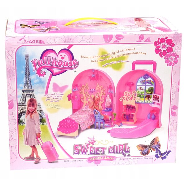 Cottage in valigia con accessori per bambini, compatto e portatile