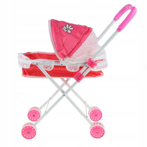 Mini Passeggino Pieghevole per Bambini Gioco Simulazione Rosso