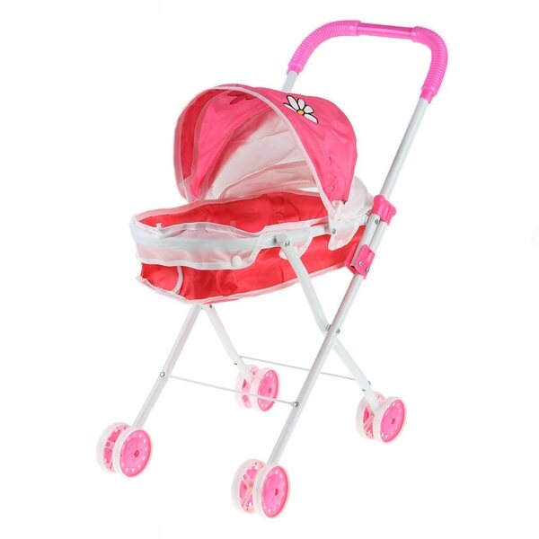 Mini Passeggino Pieghevole per Bambini Gioco Simulazione Rosso