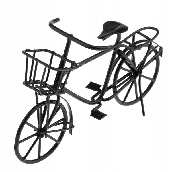Miniatura bici vintage in metallo per casa delle bambole scala 1:12 set 3 pezzi