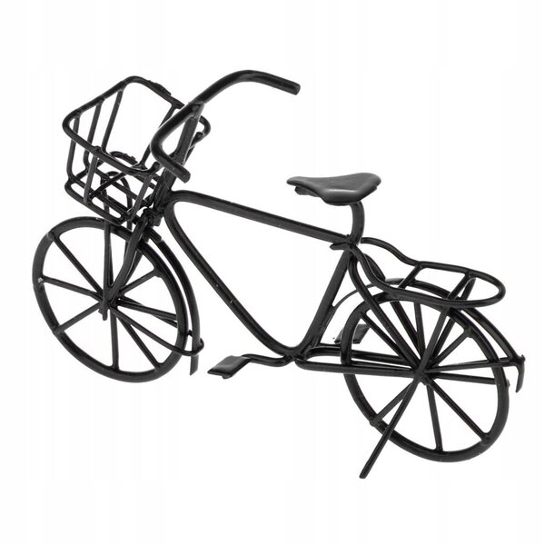 Miniatura bici vintage in metallo per casa delle bambole scala 1:12 set 3 pezzi