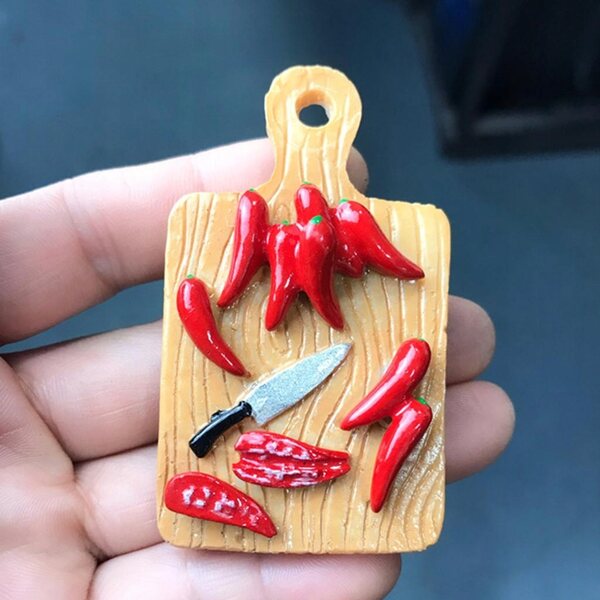 Miniatura deska do krojenia per casa delle bambole 1/6 in resina di alta qualità