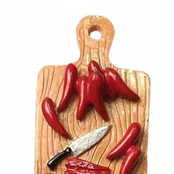 Miniatura deska do krojenia per casa delle bambole 1/6 in resina di alta qualità
