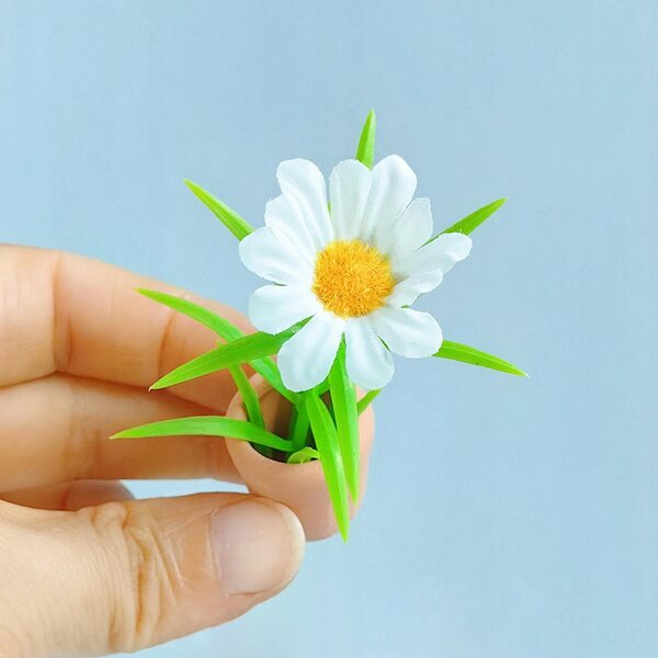 Miniatuurbloemen in potten voor poppenhuis 1:6 realistische decoratieve accessoires