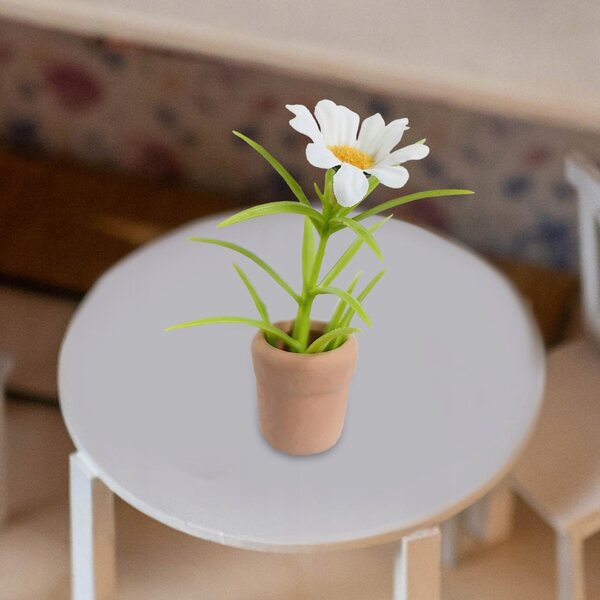 Miniatuurbloemen in potten voor poppenhuis 1:6 realistische decoratieve accessoires