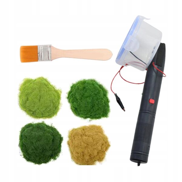 Macchina Floccante Elettrostatica Portatile per Miniature e Diorami