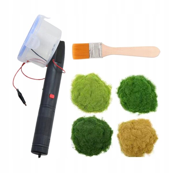 Macchina Floccante Elettrostatica Portatile per Miniature e Diorami