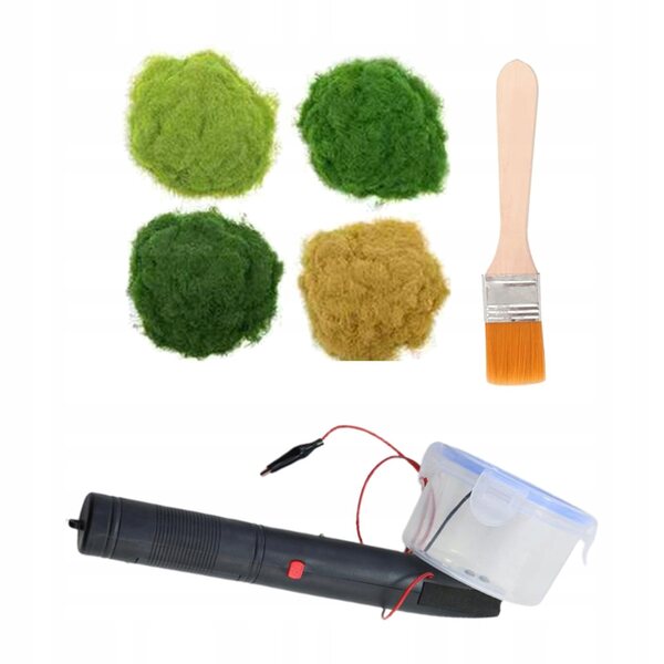 Macchina Floccante Elettrostatica Portatile per Miniature e Diorami