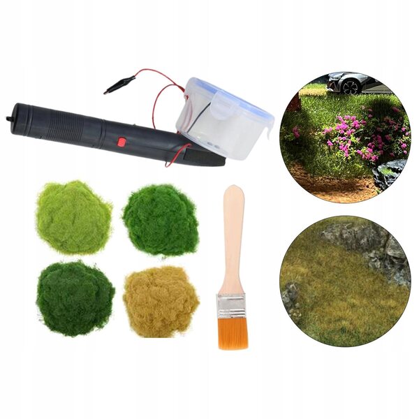 Macchina Floccante Elettrostatica Portatile per Miniature e Diorami