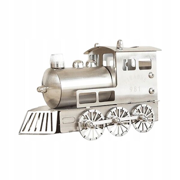 Dekoratives Lokomotivmodell aus Metall für Kinder und Sammler, 16x7x10 cm