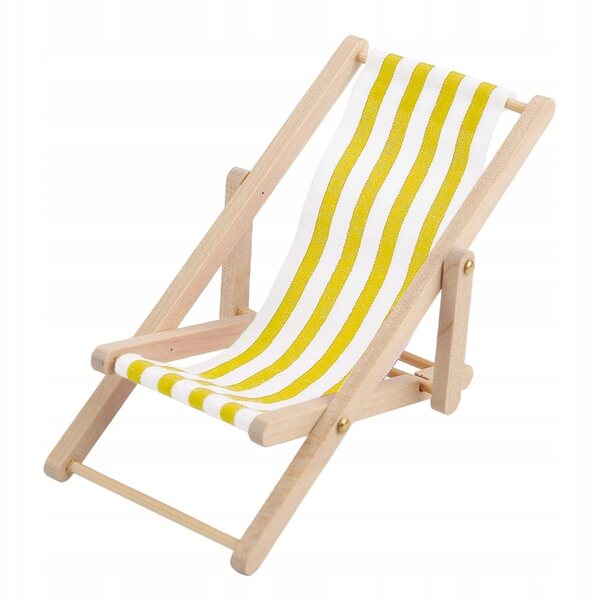 Mini Mobili Accessori per Casa delle Bambole - Sedia Pieghevole Spiaggia Scala 1/12
